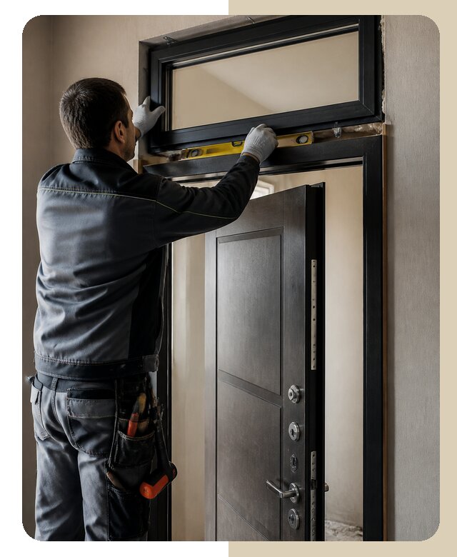 Установка фрамуги двери в Туймазы по цене от 4586 р. | ДвериЛегко-Тмз