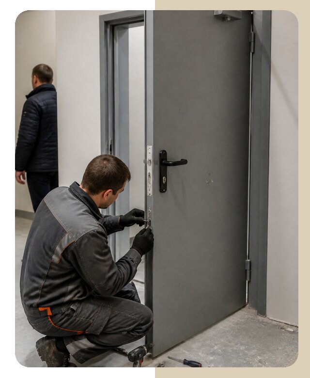 Ремонт противопожарной двери в Туймазы по цене 6624 р. | ДвериЛегко-Тмз
